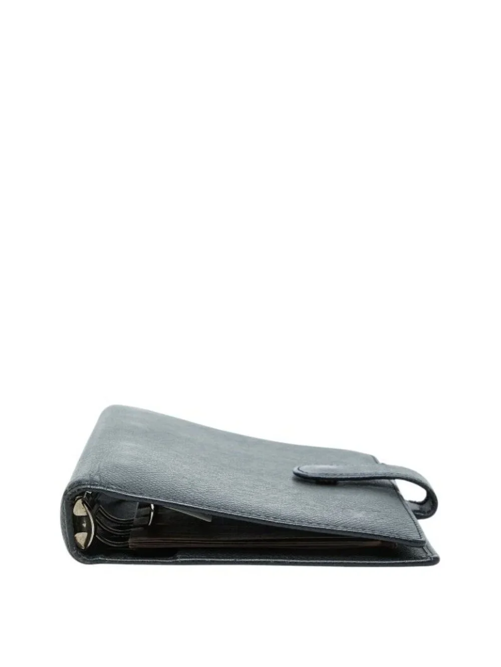 Louis Vuitton Taiga Agenda MM Notebook Cover Black Leather
